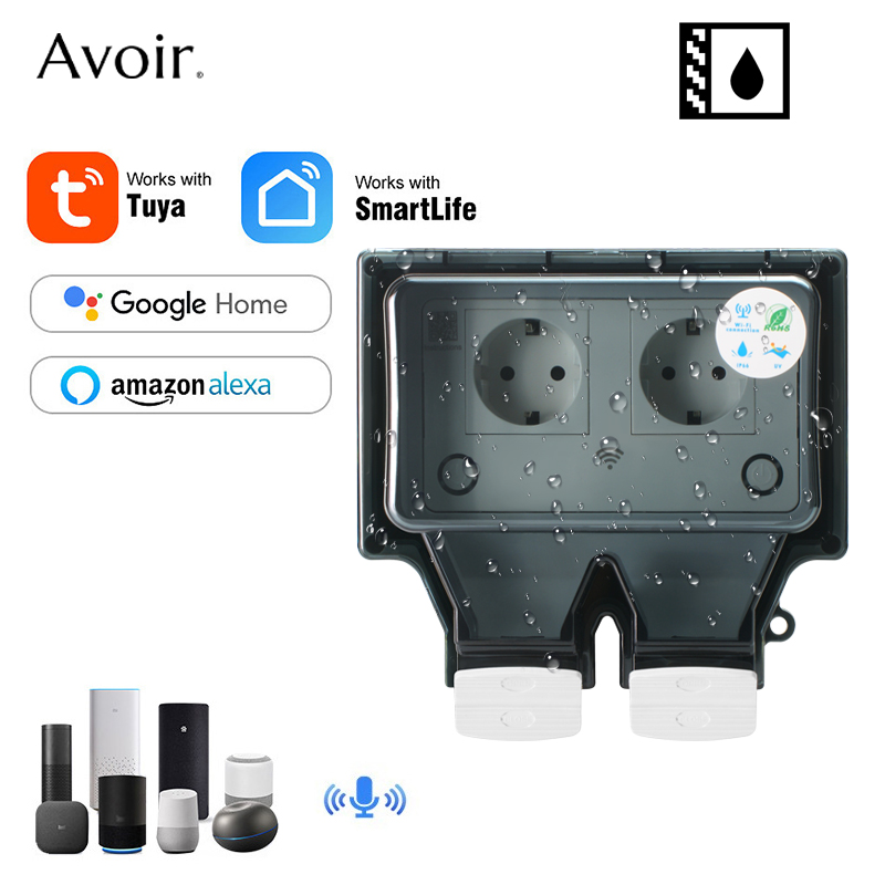 Outdoor Power Timer - Avoir Tuya Tường Điện Ổ Cắm