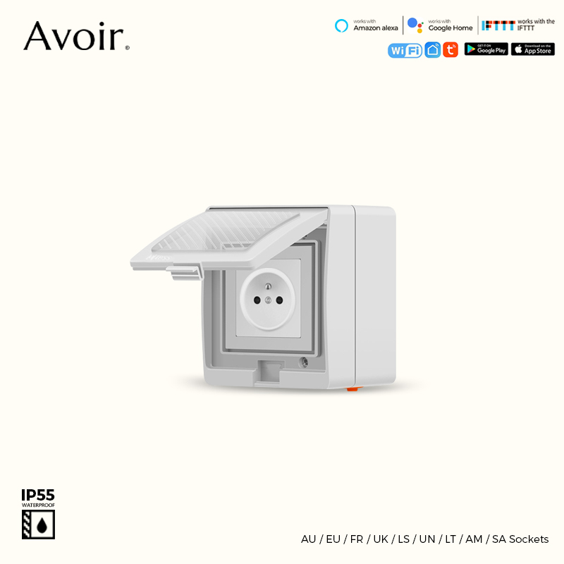 Outdoor Power Outlet With Remote Control - Avoir Tuya Thông Minh Không Thấm