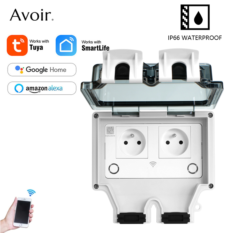 Outdoor Power Outlet With Remote Control - Avoir Tuya Ổ Cắm Điện IP66
