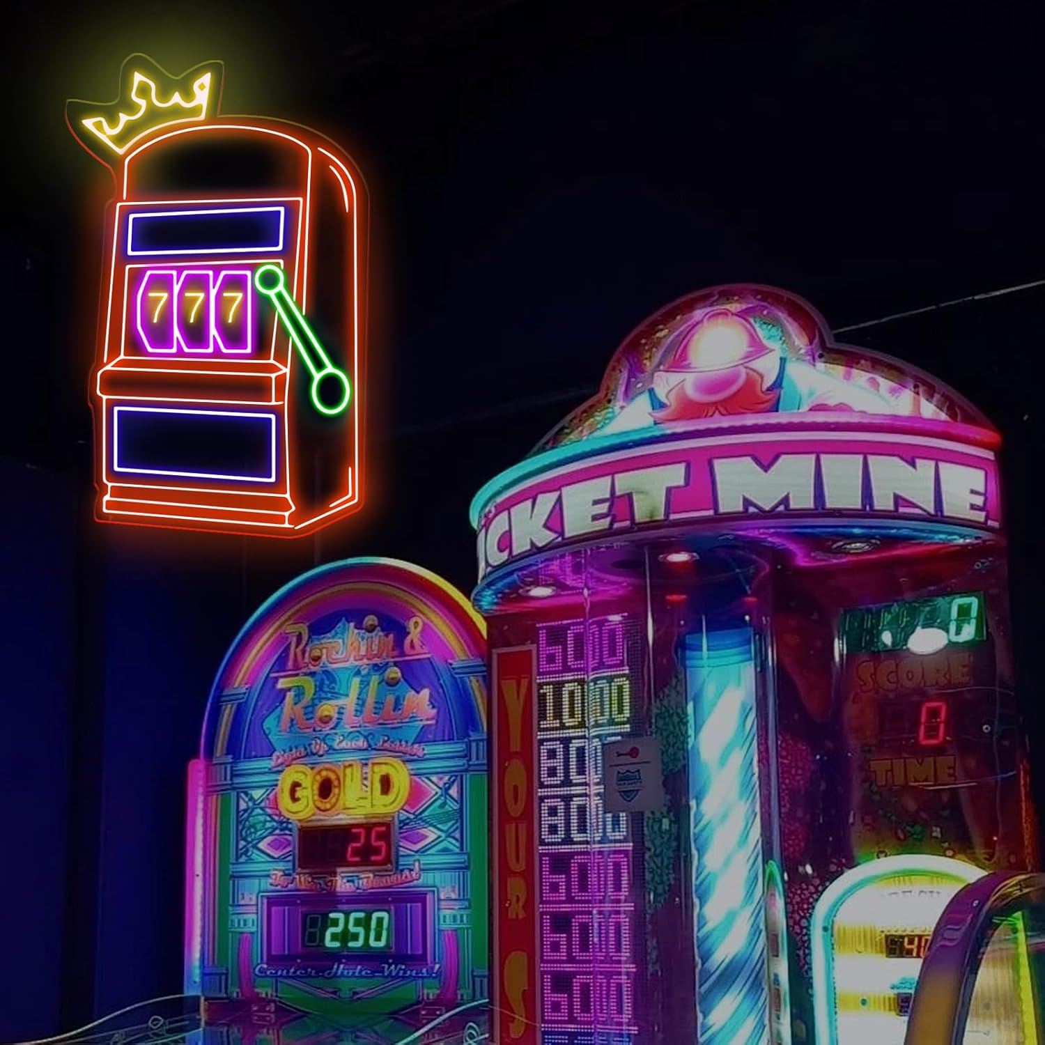 Slot Machine Neon Sign Game Ic - đánh giá và giá Outdoor Power For Wedding