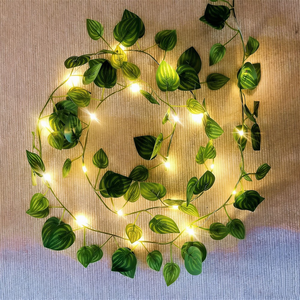 LED Green Rattan Leaf Fairy Li - đánh giá và giá Outdoor Power For Wedding
