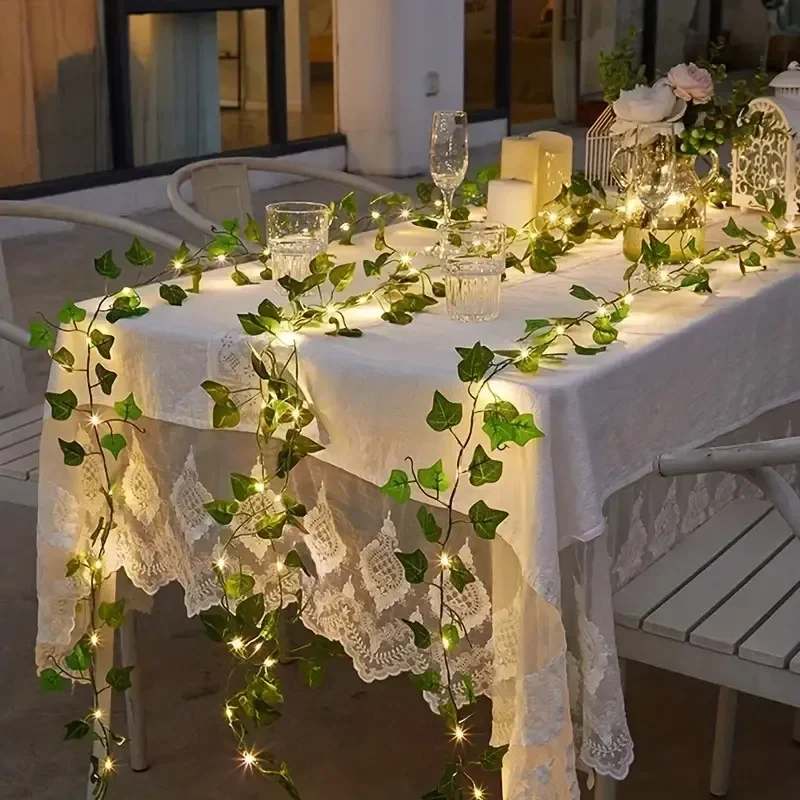 LED Green Rattan Leaf Fairy Li - đánh giá và giá Outdoor Power For Wedding