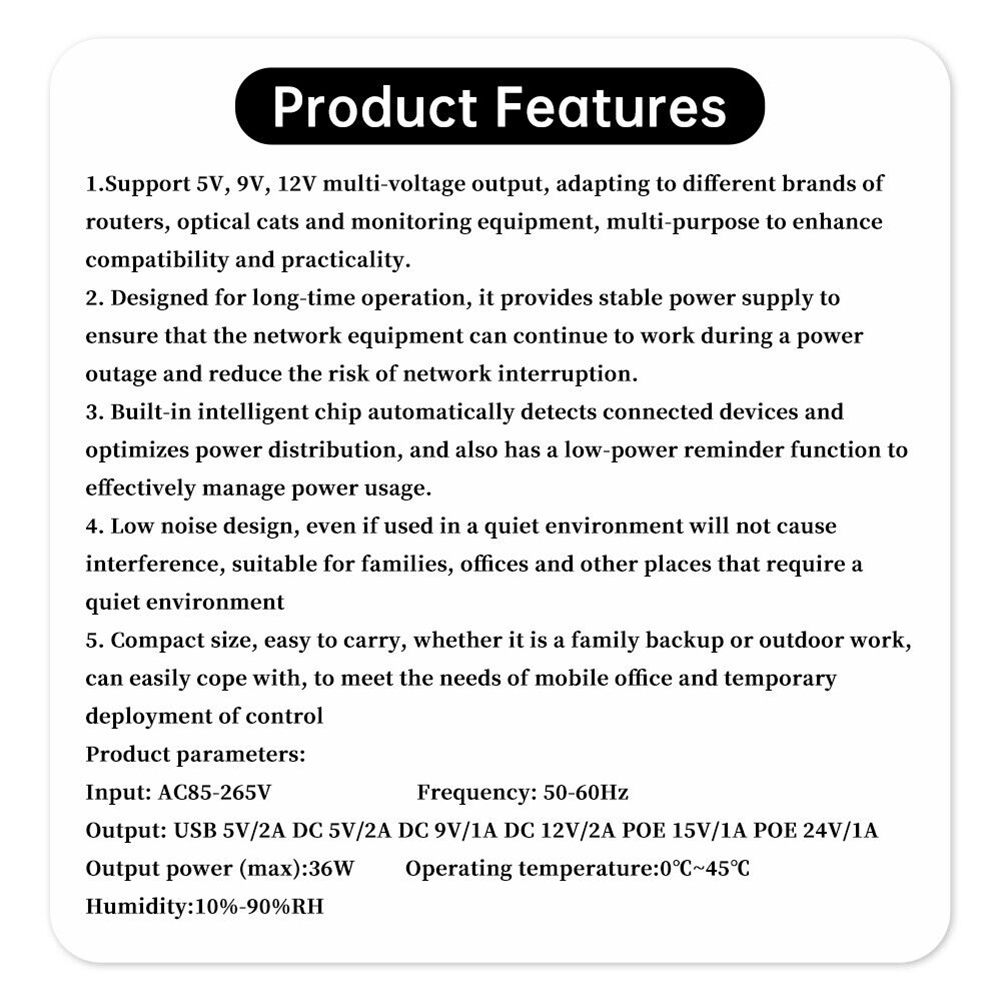 1018L 5V 9V 12V Backup DC UPS  - đánh giá và giá Ups Power Supply Outdoor