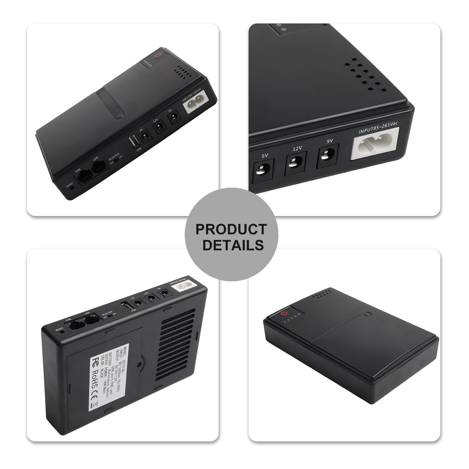 1018L 5V 9V 12V Backup DC UPS  - đánh giá và giá Ups Power Supply Outdoor