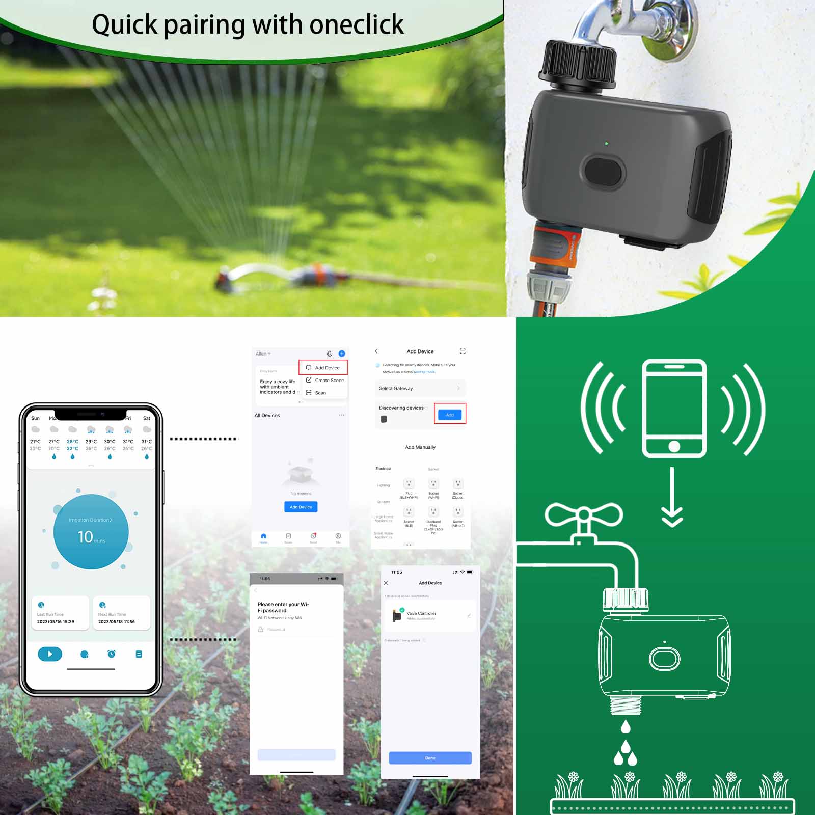 INSOMA automatic plant irrigat - đánh giá và giá Outdoor Power Timer