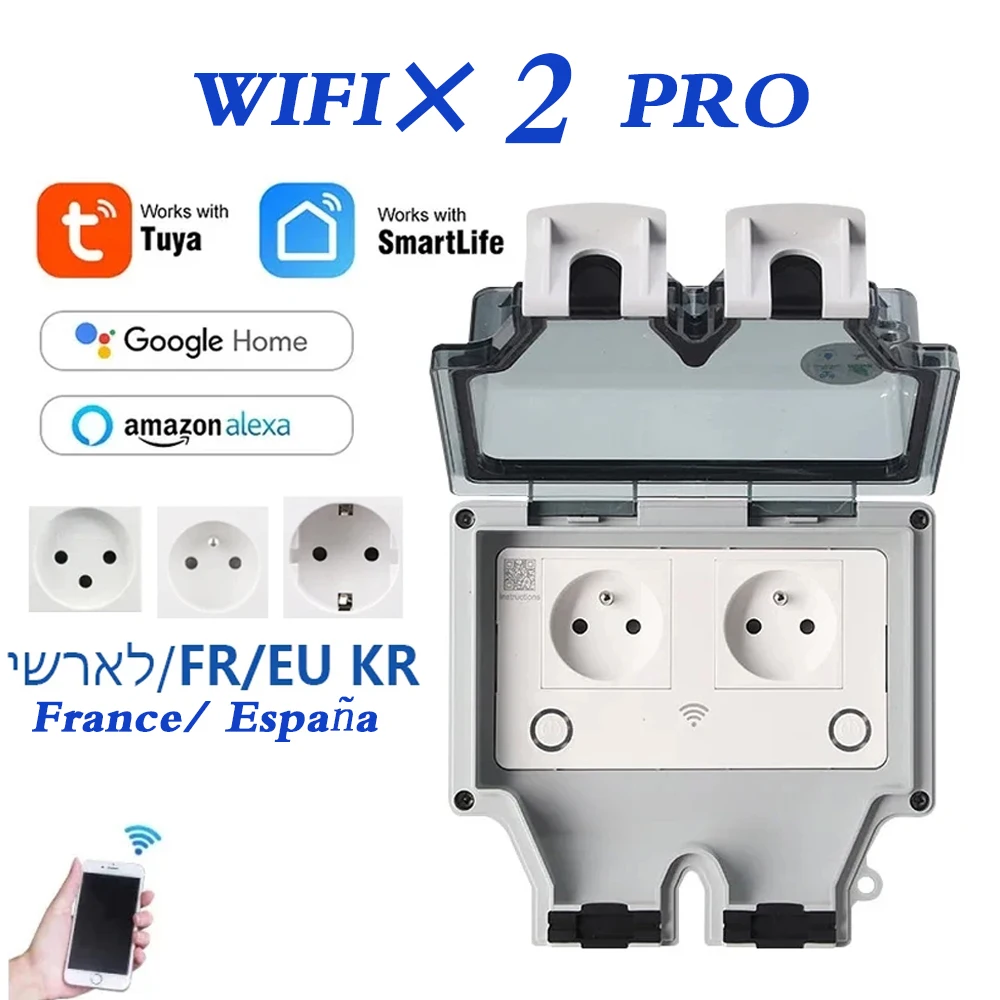 Tuya Waterproof Electrical Wal - đánh giá và giá Outdoor Power Outlet With Remote Control