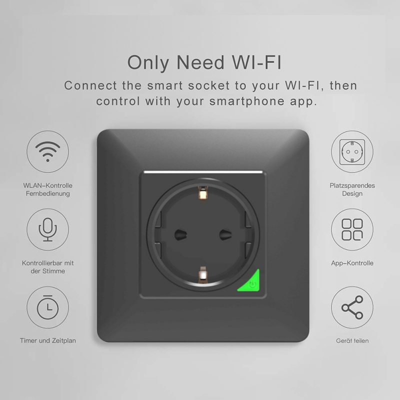 Avoir Tuya Zigbee Ổ Cắm Điện I - đánh giá và giá Outdoor Power Outlet With Remote Control