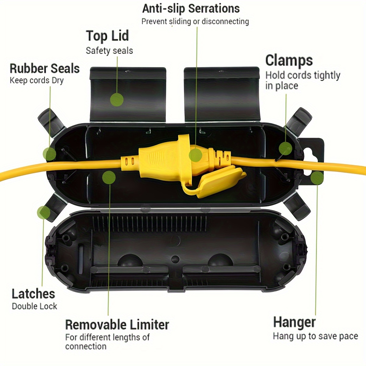 Extension Cord Plug Connection - đánh giá và giá Extension Cord Outdoor