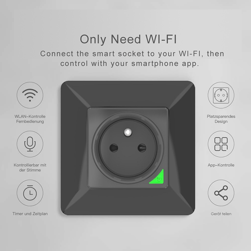 Avoir Zigbee Tuya IP66 Ngoài T - đánh giá và giá Outdoor Power Outlet With Remote Control