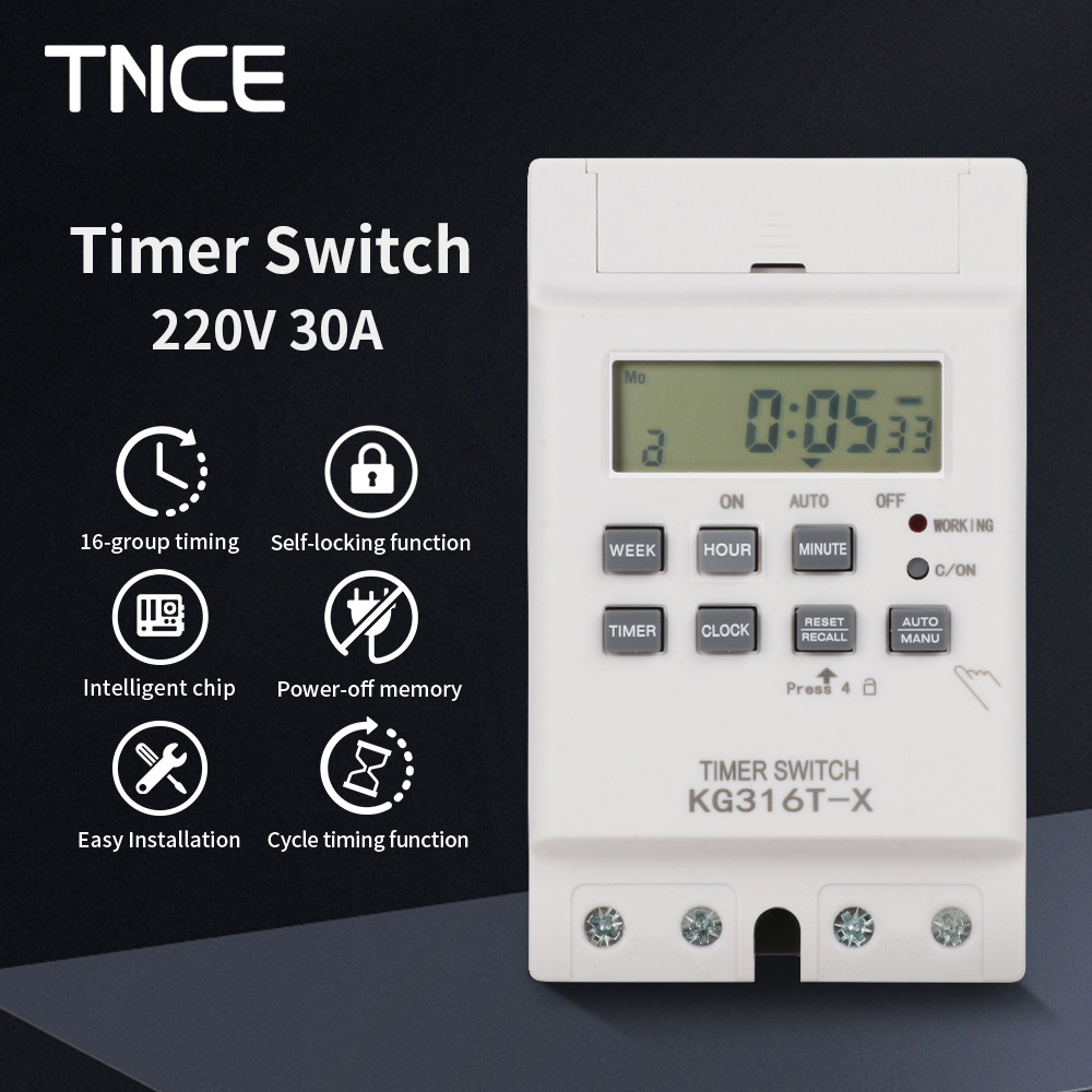 TNCE 30A Time Control Switch 2 - đánh giá và giá Outdoor Power Timer