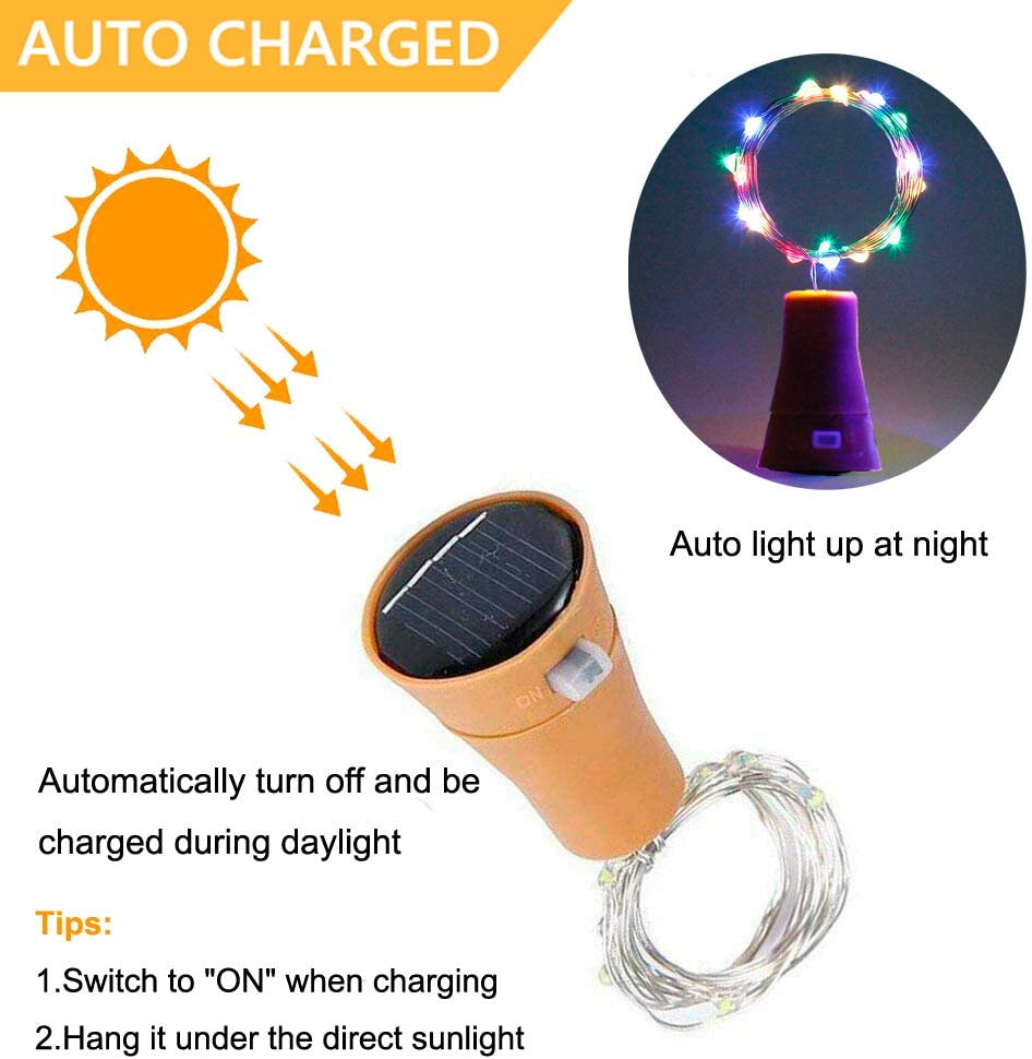 Solar Wine Bottle Led String F - đánh giá và giá Outdoor Power For Wedding