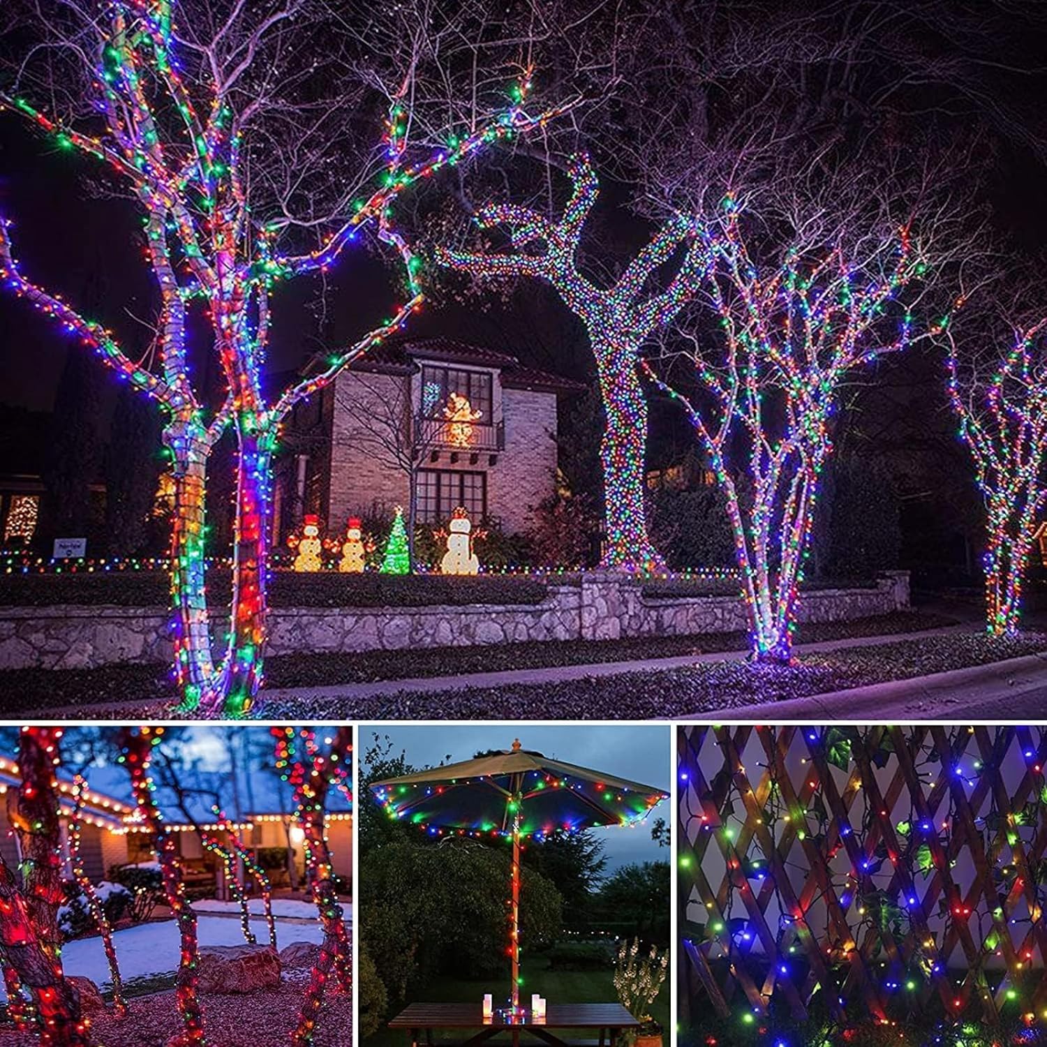 LED Solar String Lights 300LED - đánh giá và giá Outdoor Solar Power Xmas Lights