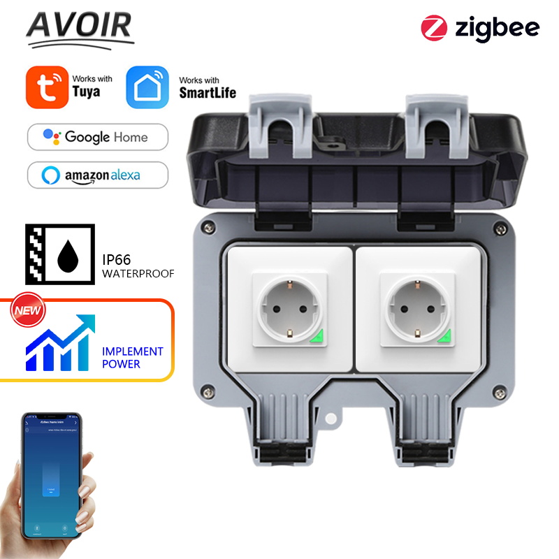 Avoir Tuya Zigbee Điện Ổ Cắm I - đánh giá và giá Power Switch Outdoor