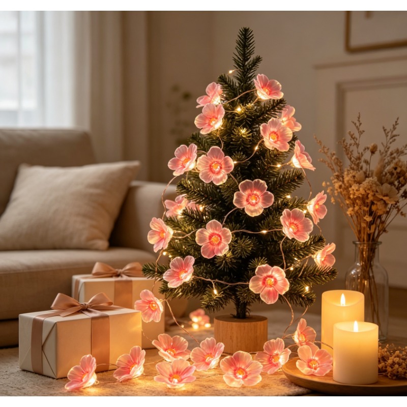 Pink Cherry Blossom LED Fairy  - đánh giá và giá Outdoor Power For Wedding