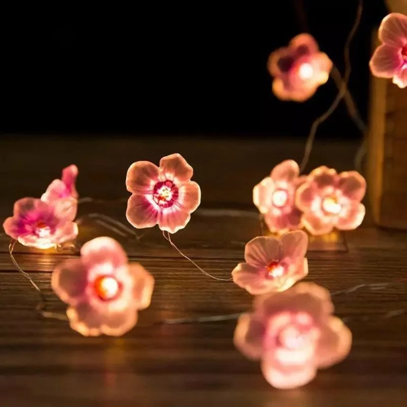 Pink Cherry Blossom LED Fairy  - đánh giá và giá Outdoor Power For Wedding