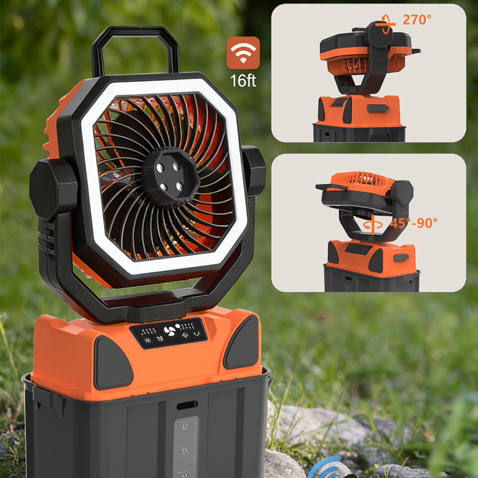 Rechargeable Camping Fan with  - đánh giá và giá Outdoor Power Fan