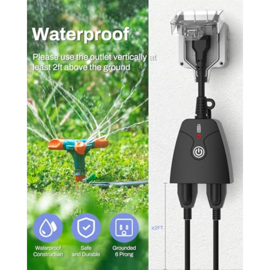 Outdoor Wireless Remote Contro - đánh giá và giá Outdoor Power Outlet With Remote Control