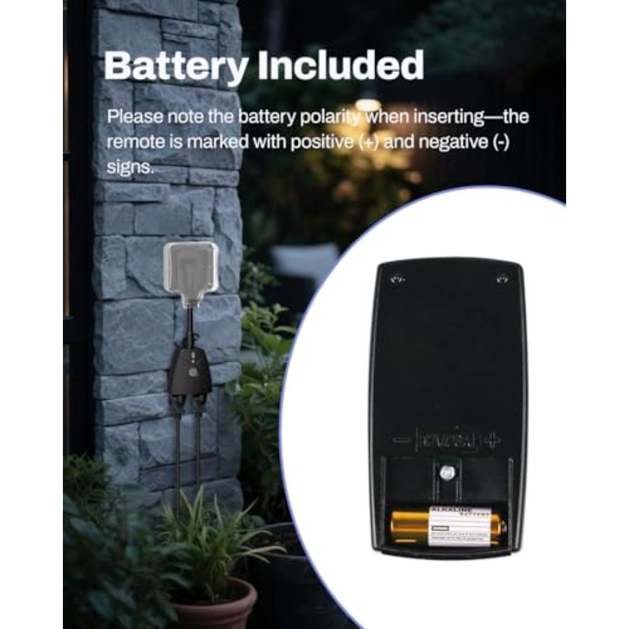Outdoor Wireless Remote Contro - đánh giá và giá Outdoor Power Outlet With Remote Control